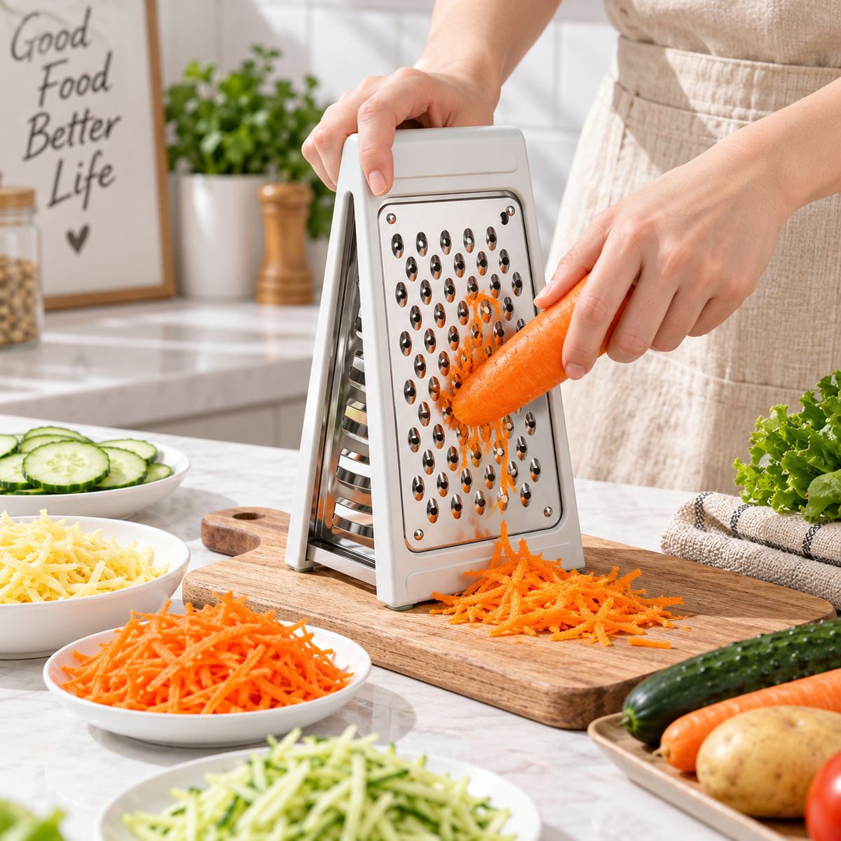 Double-Sided Cheese & Vegetable Grater