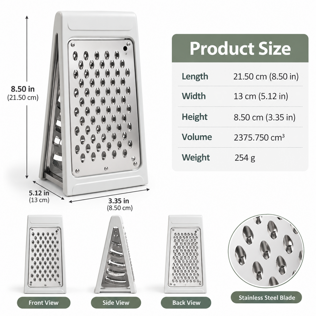 Double-Sided Cheese & Vegetable Grater