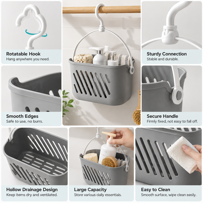 Hanging Storage Basket with Hooks