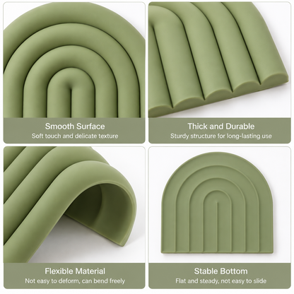 Rainbow Silicone Trivet Mat